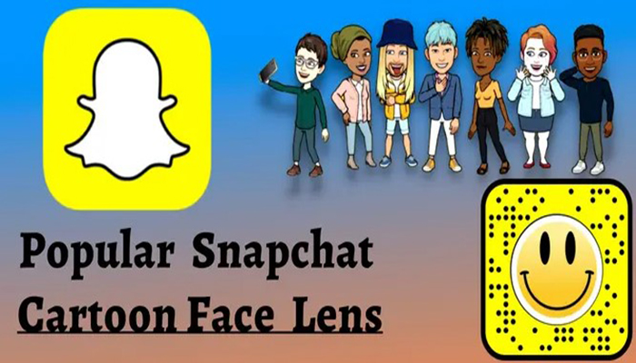 Popular Snapchat Cartoon Face Lens