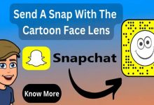 How to Send Snap with Cartoon Face Lens