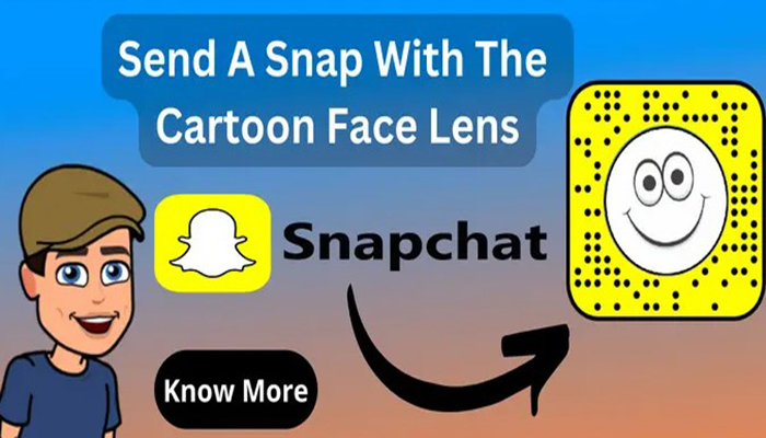 How to Send Snap with Cartoon Face Lens